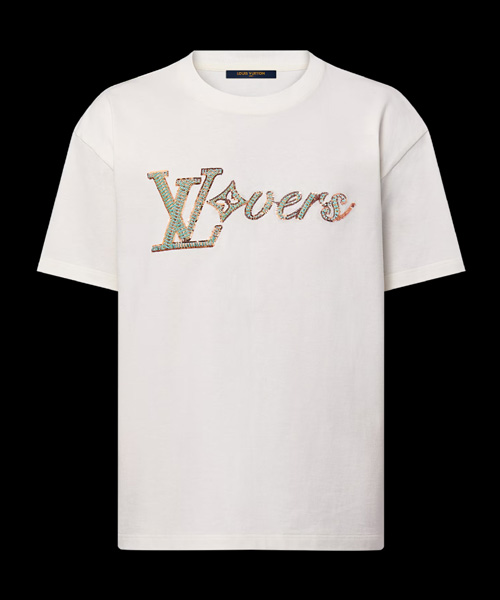 T-29861LOUIS VUITTON엠브로이더드 숏 슬리브 코튼 티셔츠[매장가-200만원대]