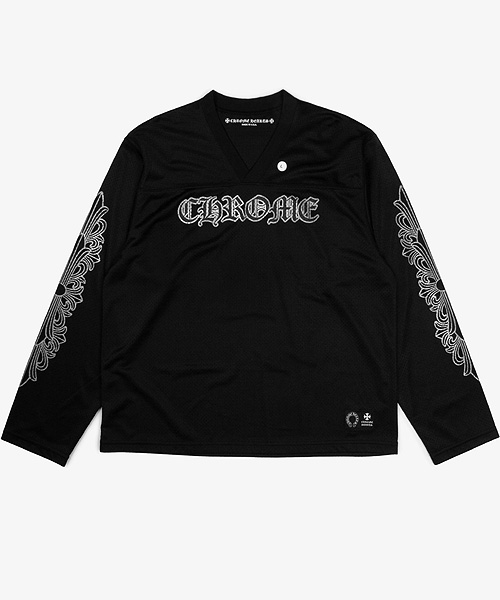 T-32219<br><b>CHROME HEARTS</b><br>메쉬 스타디움 롱 슬리브 저지 티셔츠</b><br>[매장가-300만원대]