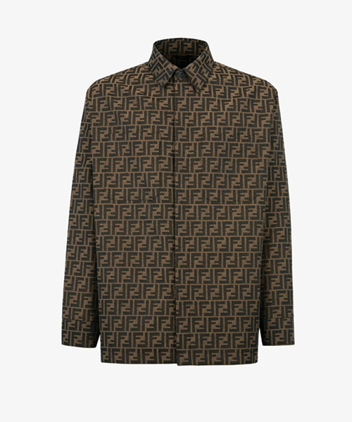 S-5885<br><b>FENDI</b><br>FF 자카드 패브릭 셔츠 재킷</b><br>[매장가-260만원대]