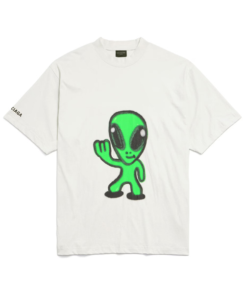 T-32191<br><b>BALENCIAGA</b><br>하이 데어 + 드리플리 코튼 티셔츠</b><br>[매장가-110만원대]