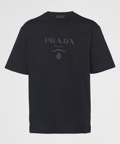 T-32213<br><b>PRADA</b><br>로고 프린트 코튼 티셔츠</b><br>[매장가-130만원대]