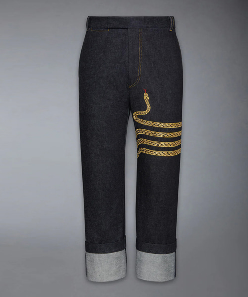 P-16713<br><b>THOM BROWNE</b><br>루나 뉴 이어 스트레이트 레그 팬츠</b><br>[매장가-310만원대]