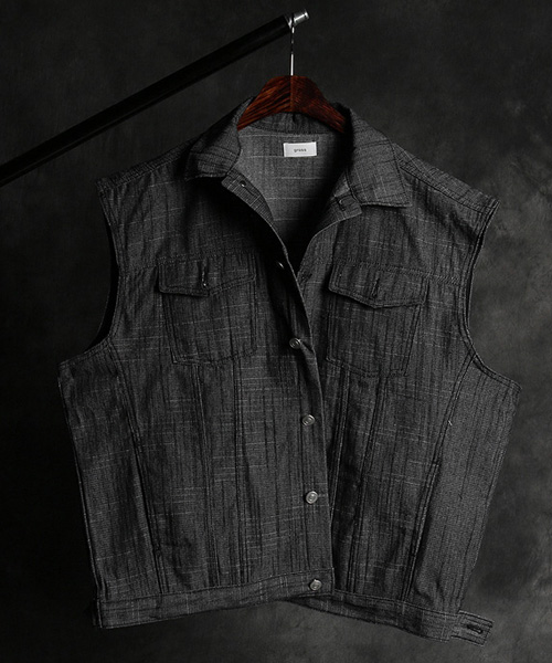 JK-15856denim vest jacket