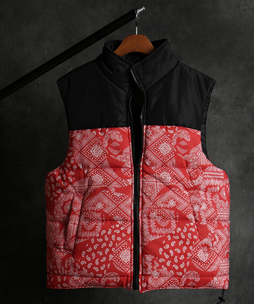 JK-18601paisley pattern vest jacket